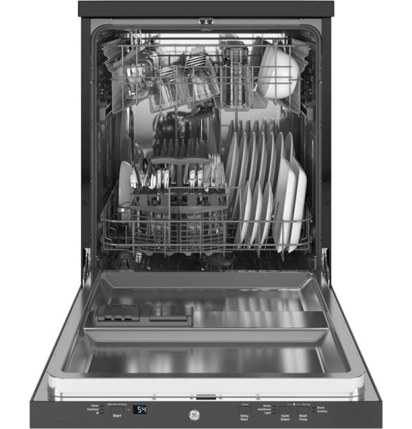 GE 24 Stainless Steel Portable Dishwasher With Sanitize Cycle - Image 2