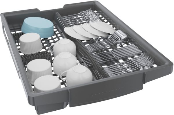 Bosch - 300 Series 18" Front Control Smart Built-In Dishwasher with 3rd Rack and 46 dBA - Black - Image 12