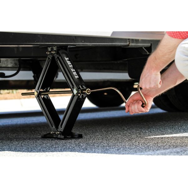 Camco Eaz-Lift Heavy-Duty Scissor Jacks | Certified 7,500lb Load Capacity | Powder-Coated, 2- Pack | 24-inch, Black(48830) - Image 12