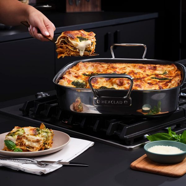 HexClad Non Stick Induction Compatible Stainless - Image 6