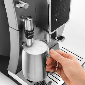 De'Longhi - Dinamica TrueBrew Over Ice Fully Automatic Coffee and Espresso Machine- Chrome and Black