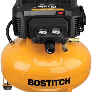 BOSTITCH Pancake Air Compressor, Oil-Free, 6 Gallon, 150 PSI BTFP02012