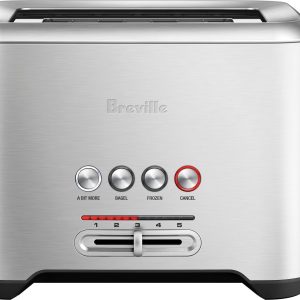 Breville - the Bit More 2-Slice Extra-Wide and Deep Slot Toaster - Stainless Steel