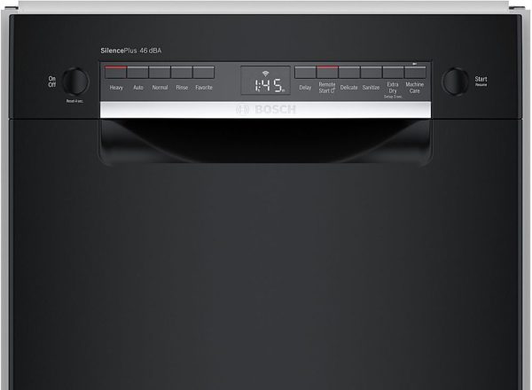 Bosch - 300 Series 18" Front Control Smart Built-In Dishwasher with 3rd Rack and 46 dBA - Black - Image 20