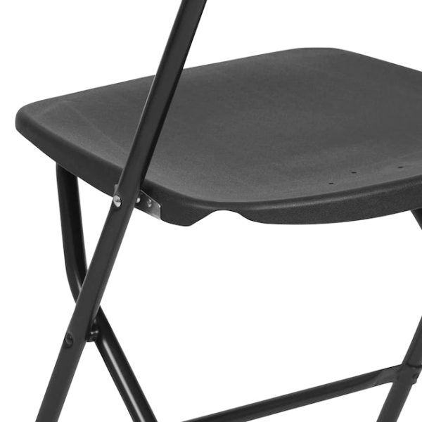 Flash Furniture 10-Pack Black Standard Folding Chair with Solid Seat (Indoor) - Image 7