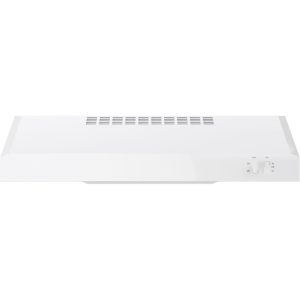 GE - 24" Convertible Range Hood - White on white