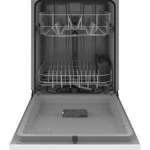 GE - Front Control Built-In Dishwasher with 59 dBA - White