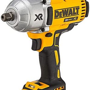 DEWALT 20V MAX XR 1/2" High Torque Impact Wrench, Cordless, Detent Anvil, Tool Only (DCF899B)