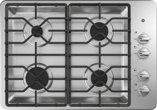 GE - 30" Built-In Gas Cooktop - Stainless steel - Image 13