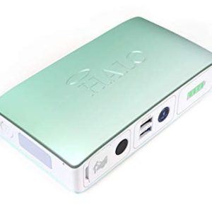 HALO Bolt Compact Portable Car Jump Starter - Car Battery Jump Starter with 2 USB Ports to Charger Devices, Portable Car Charger - Mint Ombre
