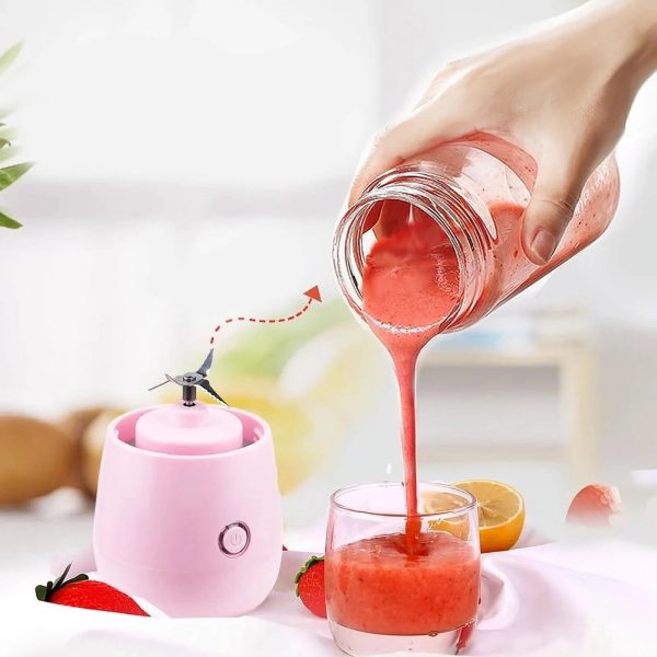 Juicer Glass Portable Smoothie Fruit Blender Mixer Juice Extractor Juicer Machine Manual Food Processor Exprimidor - Image 4