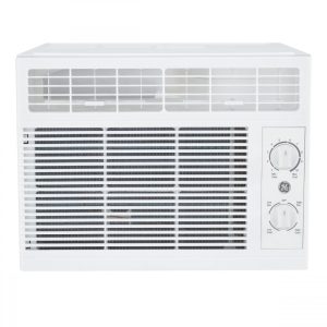 GE 5，000 BTU 115-Volt Mechanical Window Air Conditioner for Bedroom， White， AHT05LZ